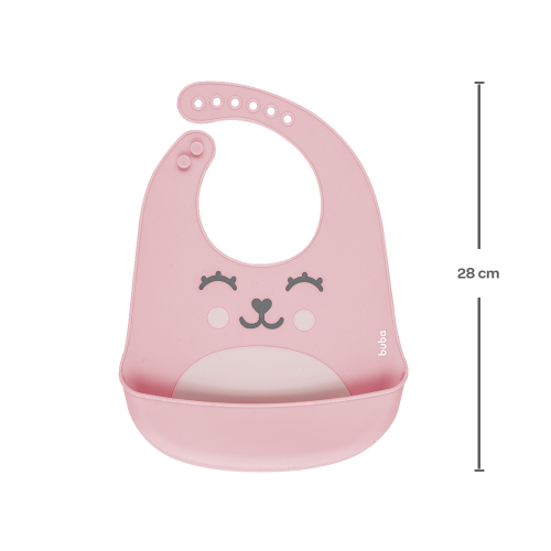 BABADOR EM SILICONE COM PEGA-MIGALHAS GUMY ROSA - Image 4