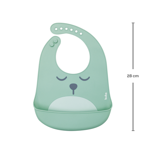 BABADOR EM SILICONE COM PEGA-MIGALHAS GUMY VERDE - Image 4
