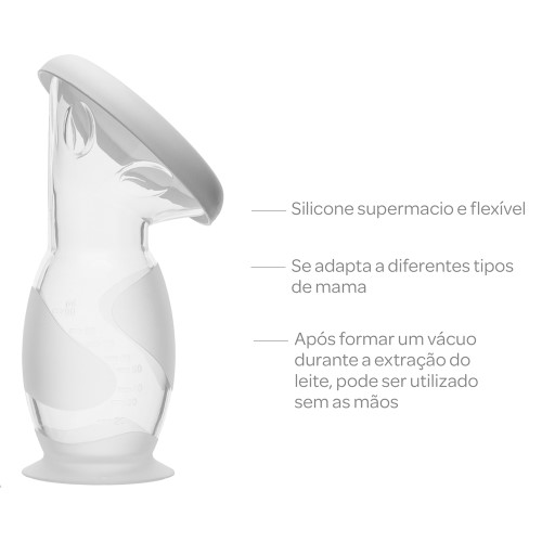 COLETOR DE LEITE MATERNO EM SILICONE COM VENTOSA - Image 4