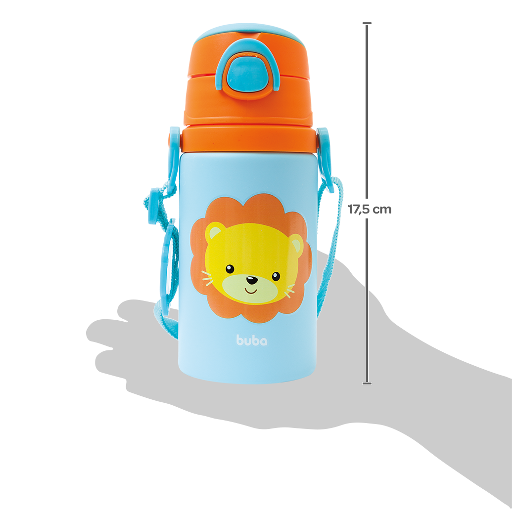 GARRAFINHA DE ALUMINIO ANIMAL FUN LEAO - Imagem 5