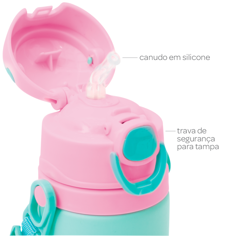 GARRAFINHA DE ALUMINIO ANIMAL FUN GIRAFA - Imagem 3