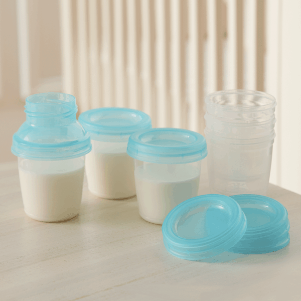 KIT 6 POTES PARA ARMAZENAR LEITE MATERNO