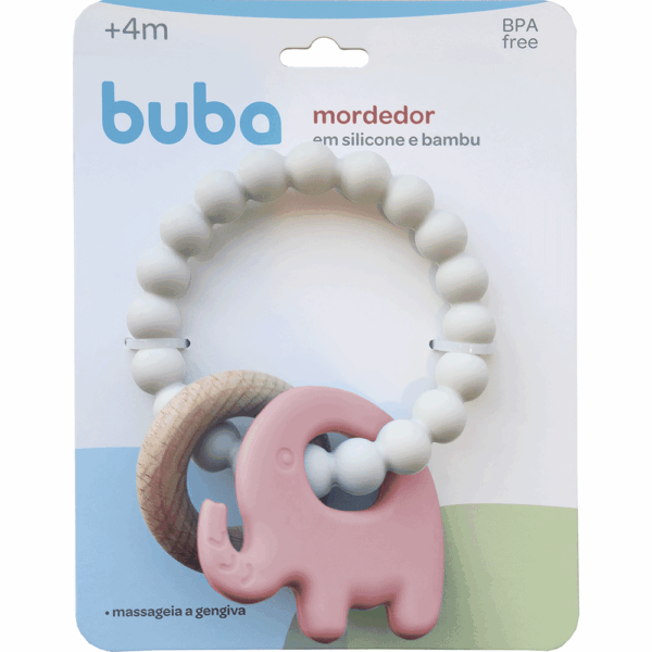 MORDEDOR EM SILICONE E BAMBU ELEFANTE BUBA - Image 6